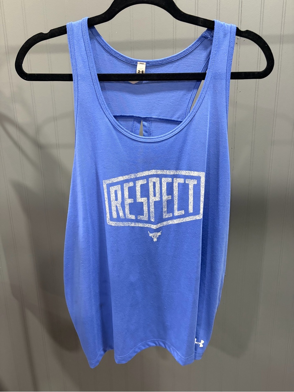 Under Armour Women’s Blue 'Respect' Graphic Tank - L